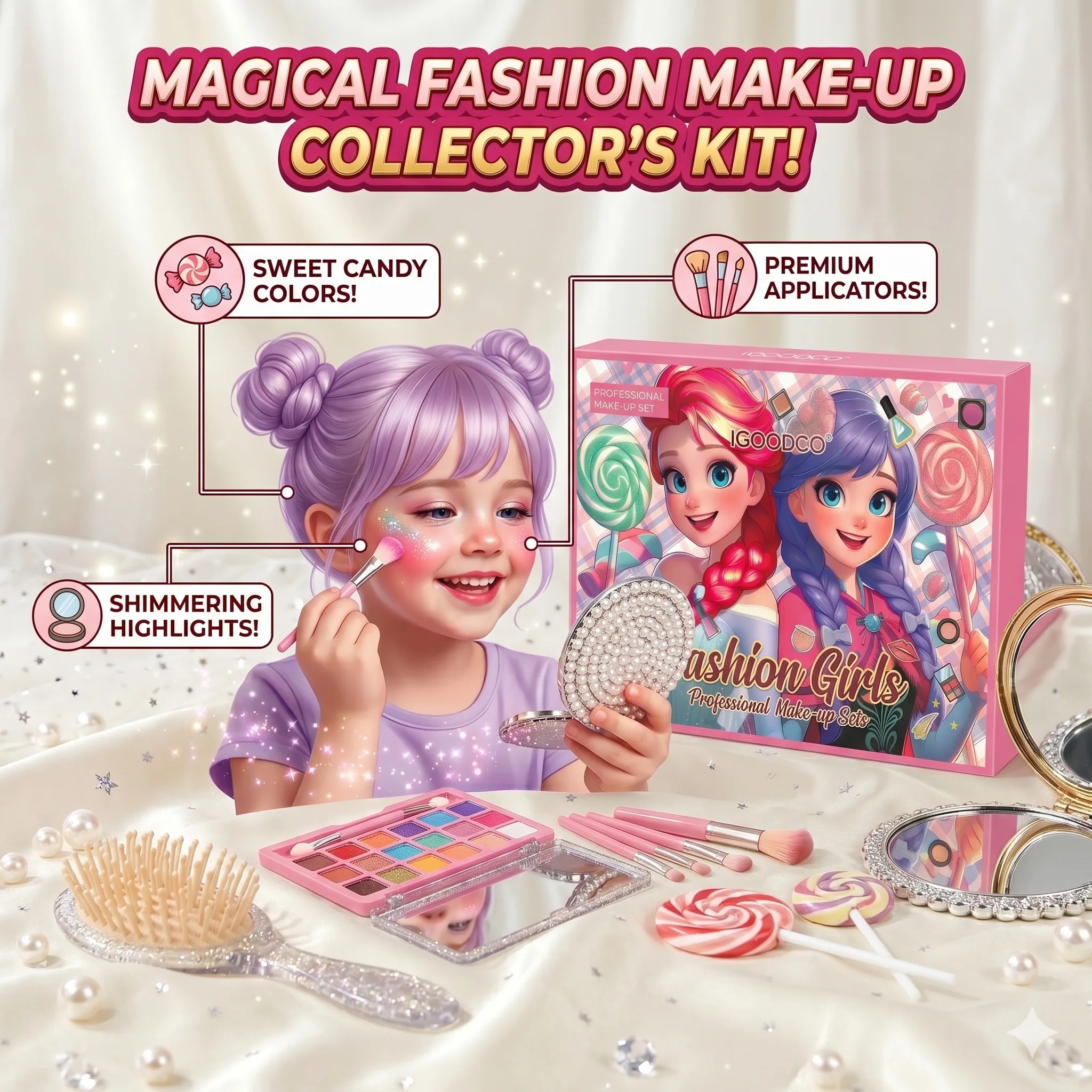 IGOODCO Fashion Girls Magical Make-Up Kit - Image 2