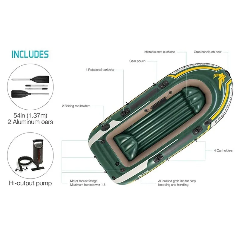Intex Seahawk 3 Inflatable Boat - Image 3