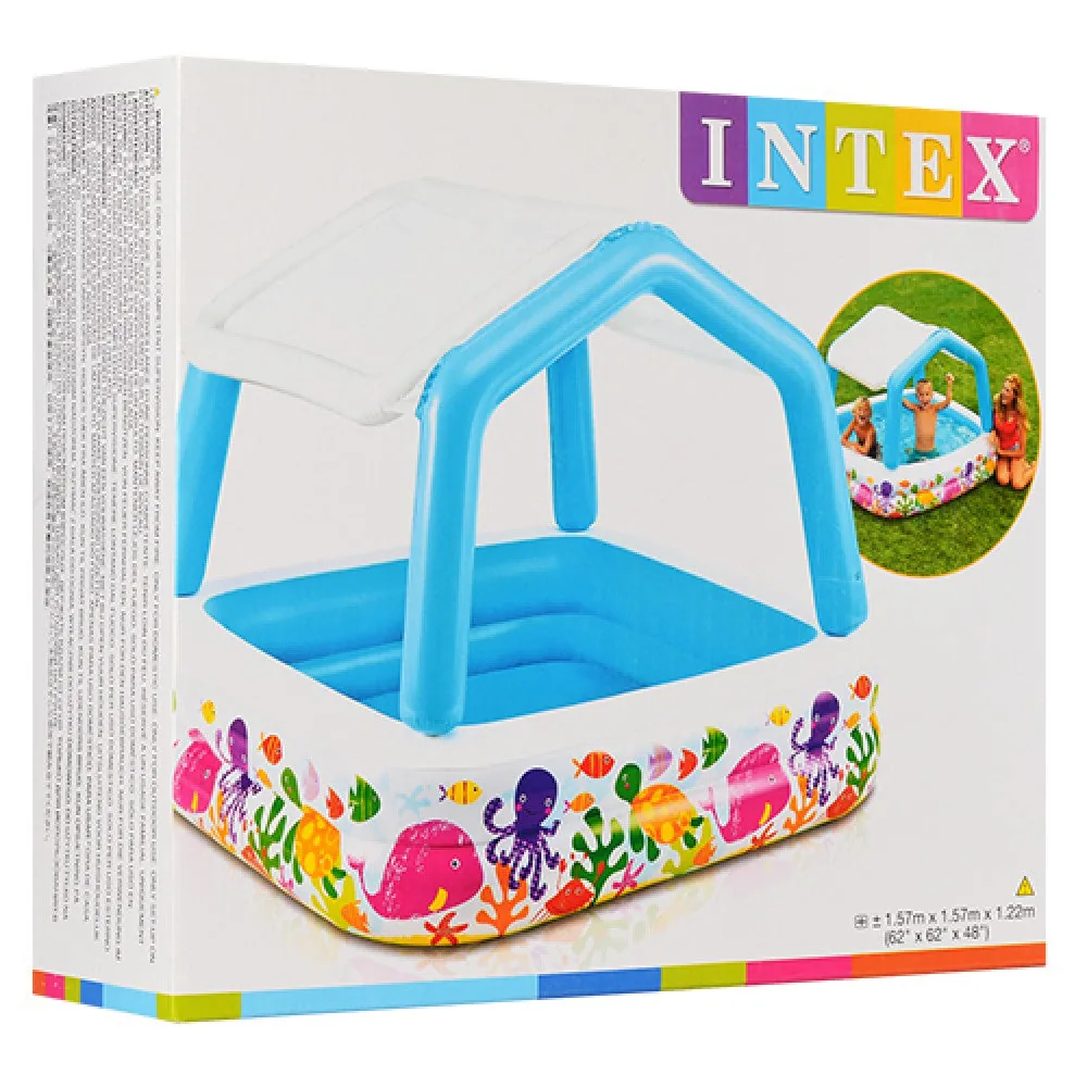 Intex Sun Shade Inflatable Pool For Kids - Image 3