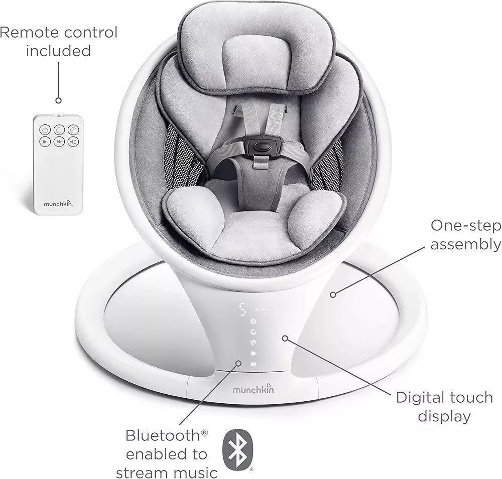 Kidilo Bluetooth Baby Swing With 5 Ranges of Motion - Image 3