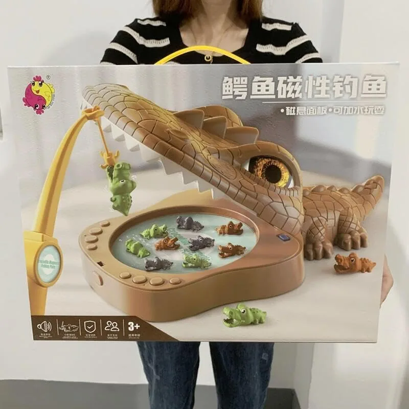 Magnetic Crocodile Fishing Game With Lights & Sound - Image 3