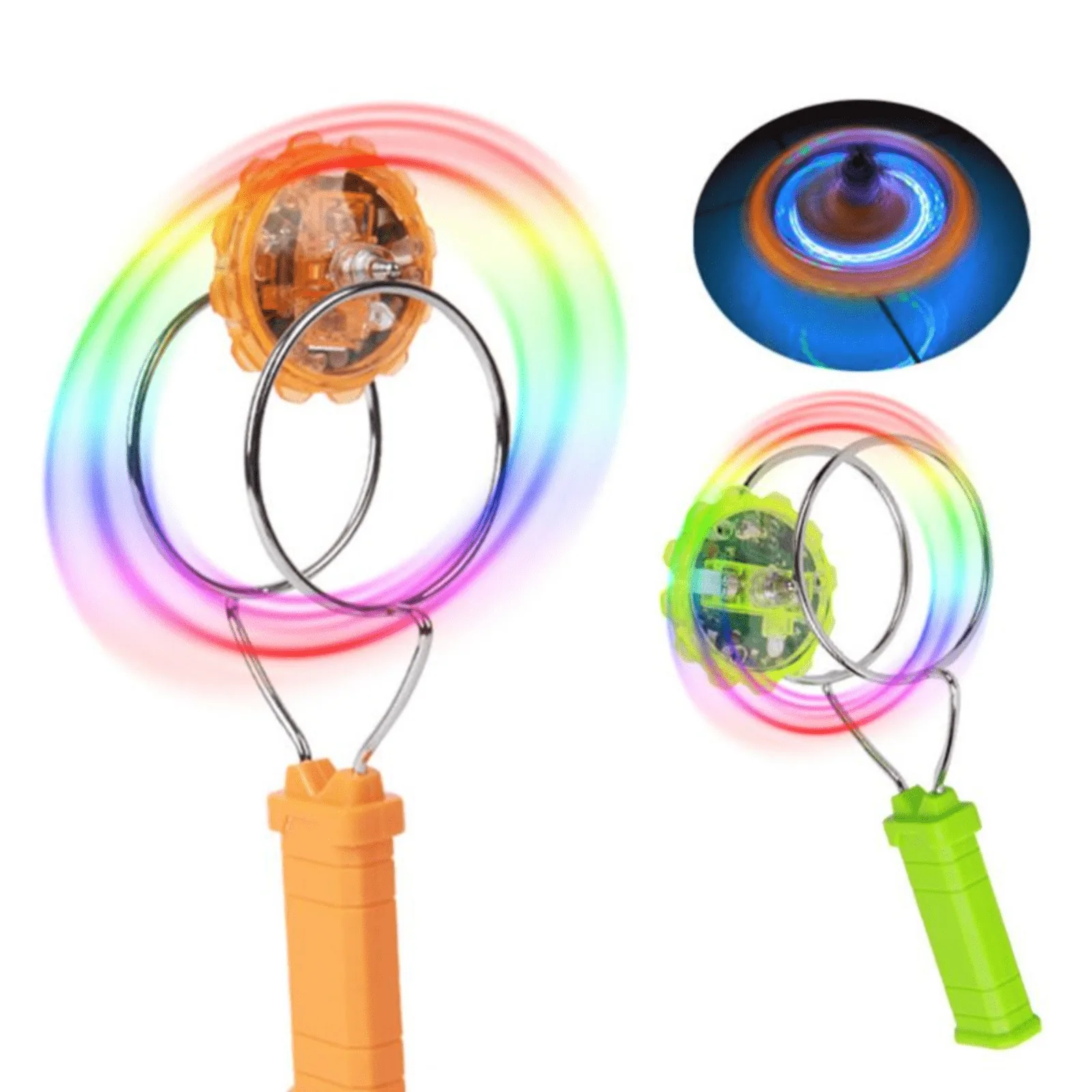 High Quality Magnetic Gyro Wheel LED Flashing Spinning Top - Image 4