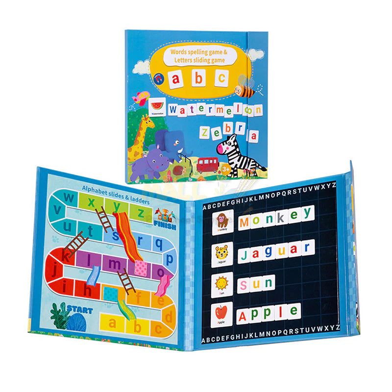 Magnetic Words Spelling And Letter Sliding Game Book - Image 3