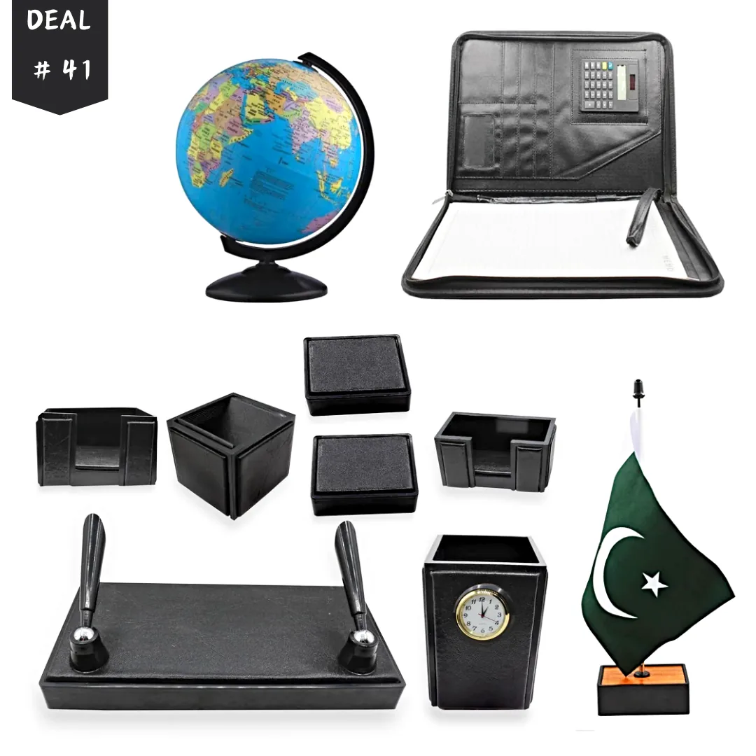 Mega Executive Office Desk Accessories Deal 11 Pieces Set