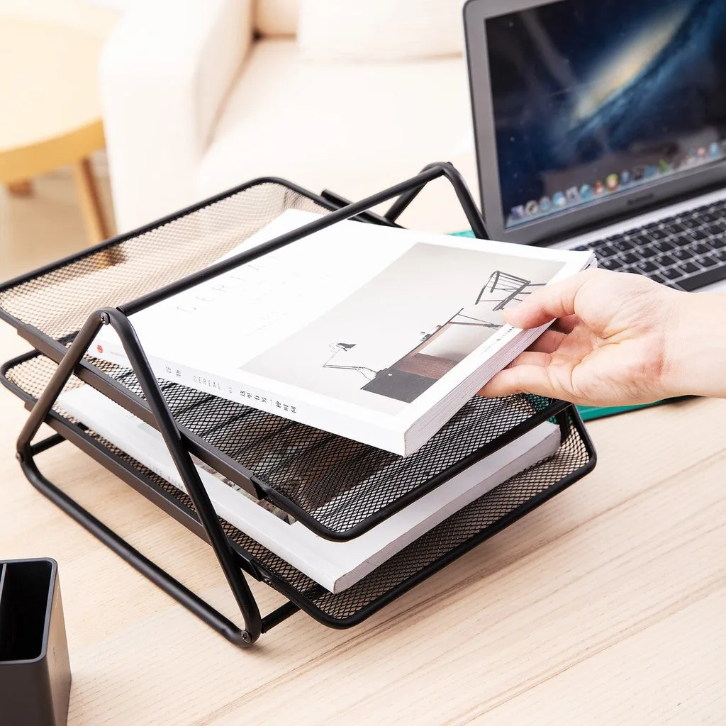Mega Metal Mesh Office Desk Accessories Deal (Pack of 7) - Image 2