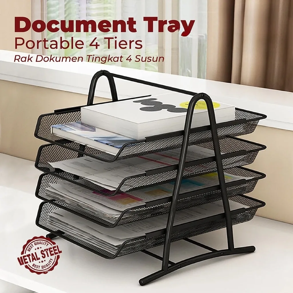 Metal Mesh Office Desk Accessories Set Deal 7 Pieces - Image 2