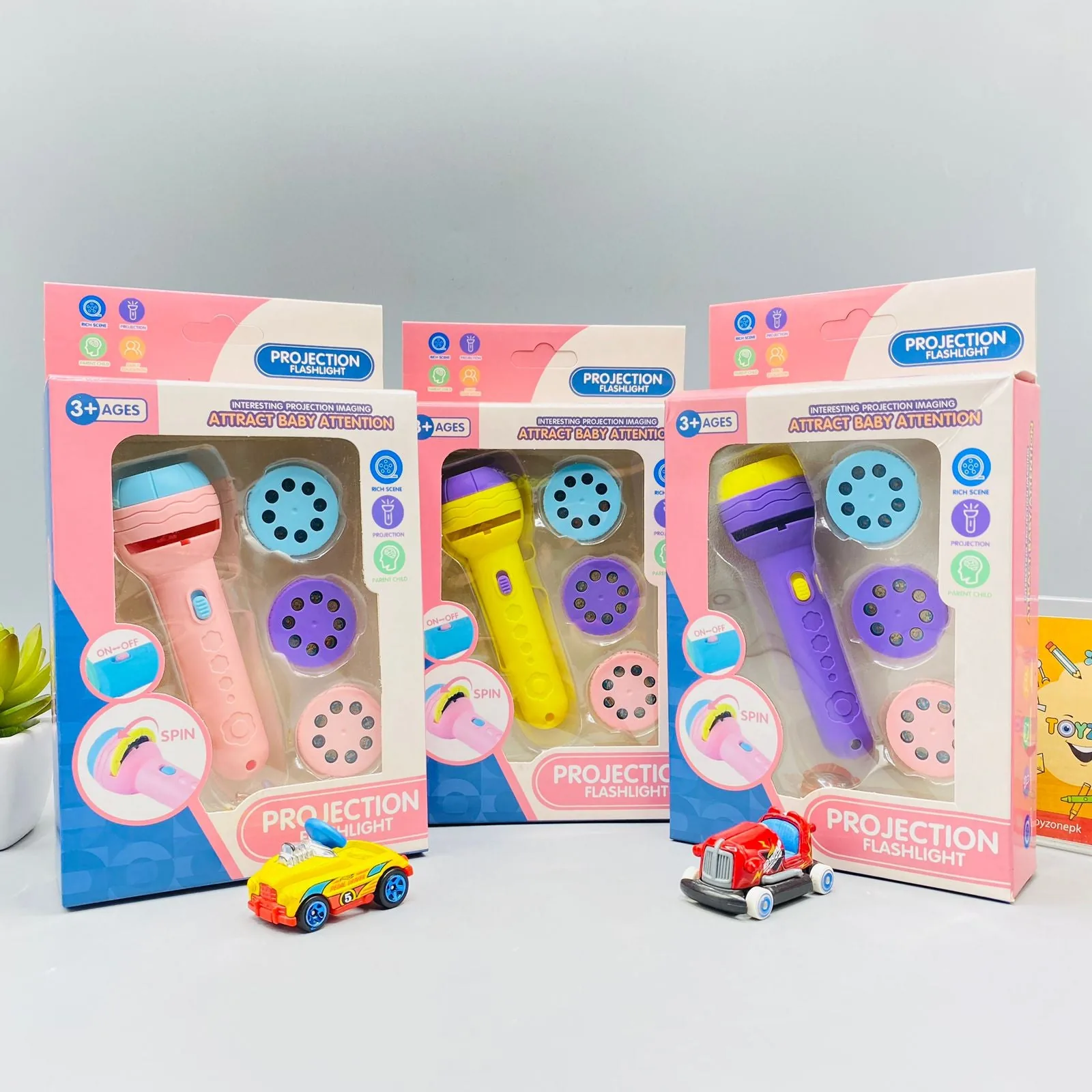 Mini Flashlight Projector Slide Projector Toy - Image 6