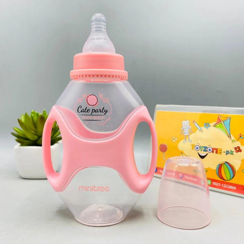 Minitree Baby Feeding Bottle With Handle 270ml - Image 2