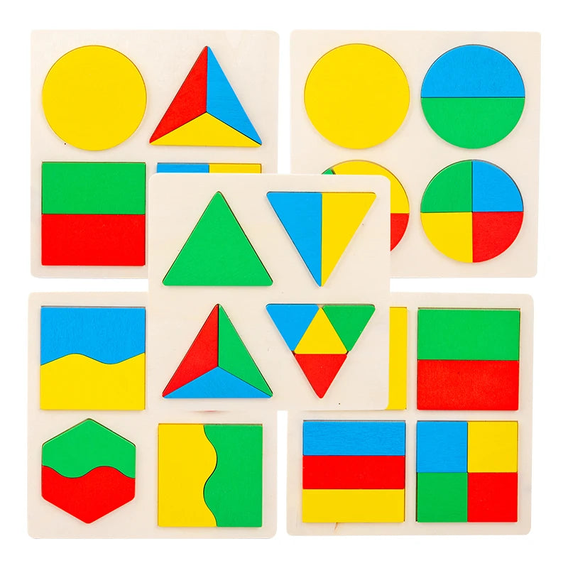 Montessori Squares and Circles Wooden Toys - Image 3