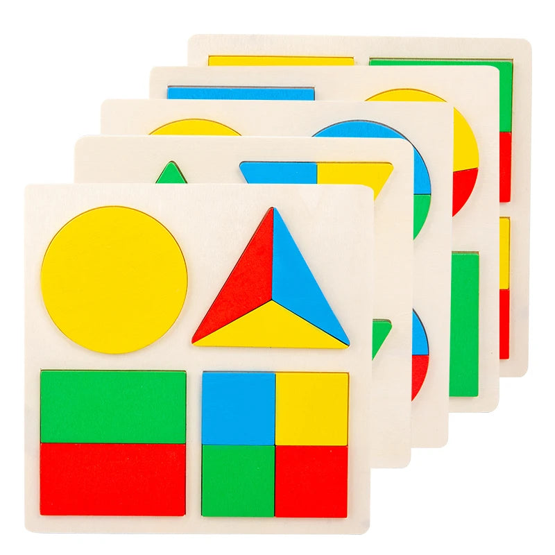Montessori Squares and Circles Wooden Toys - Image 4