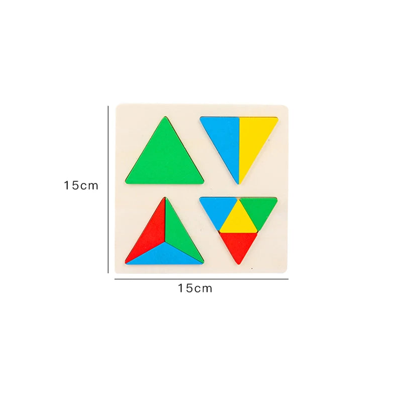 Montessori Squares and Circles Wooden Toys - Image 5