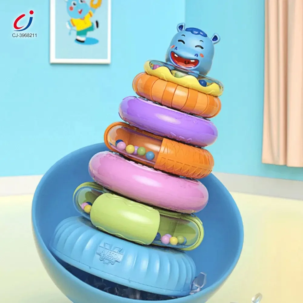 Musical Rainbow Stacking Ring Tower - Image 4