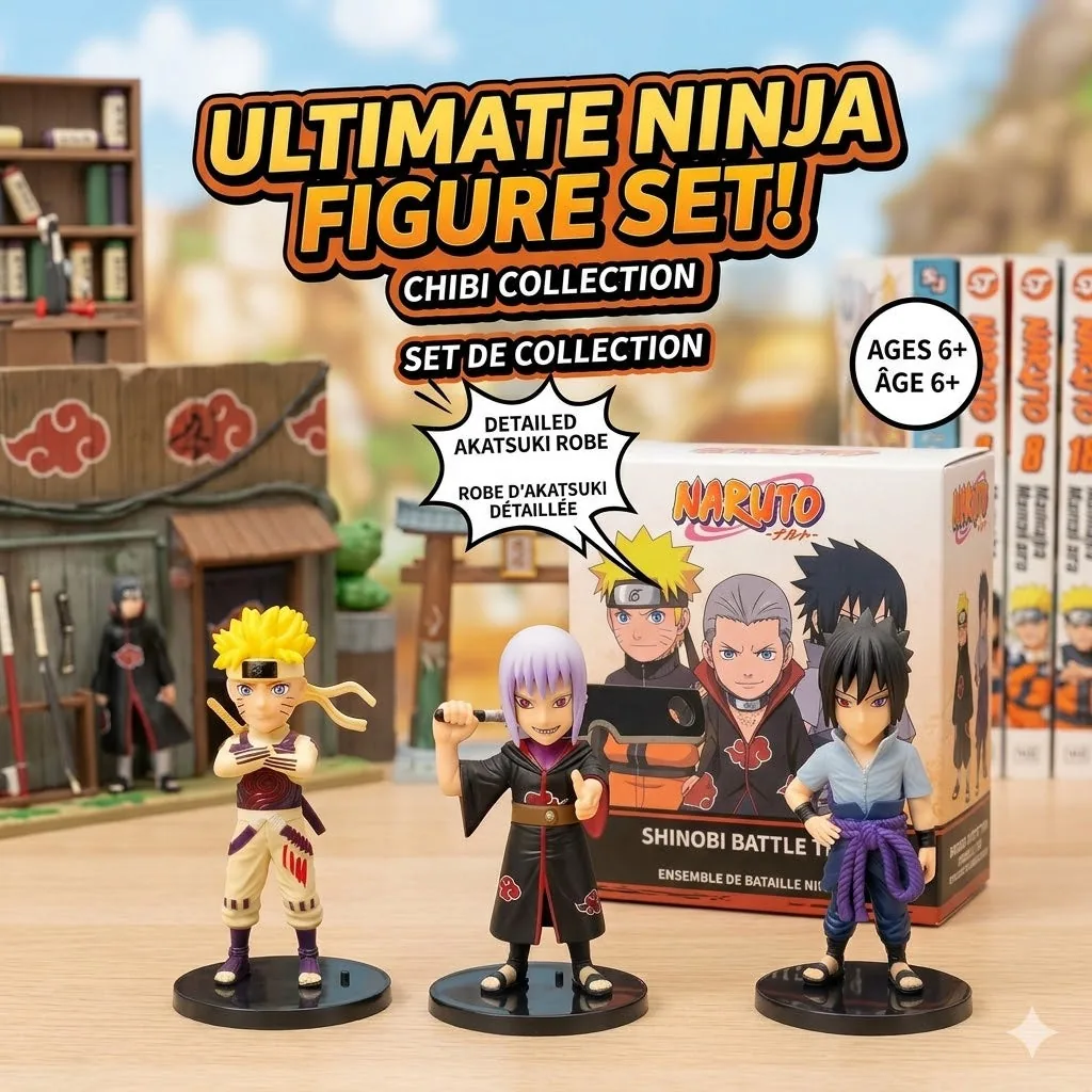 Naruto Deluxe Figure Set With Akatsuki And Shinobi Collection - Image 2