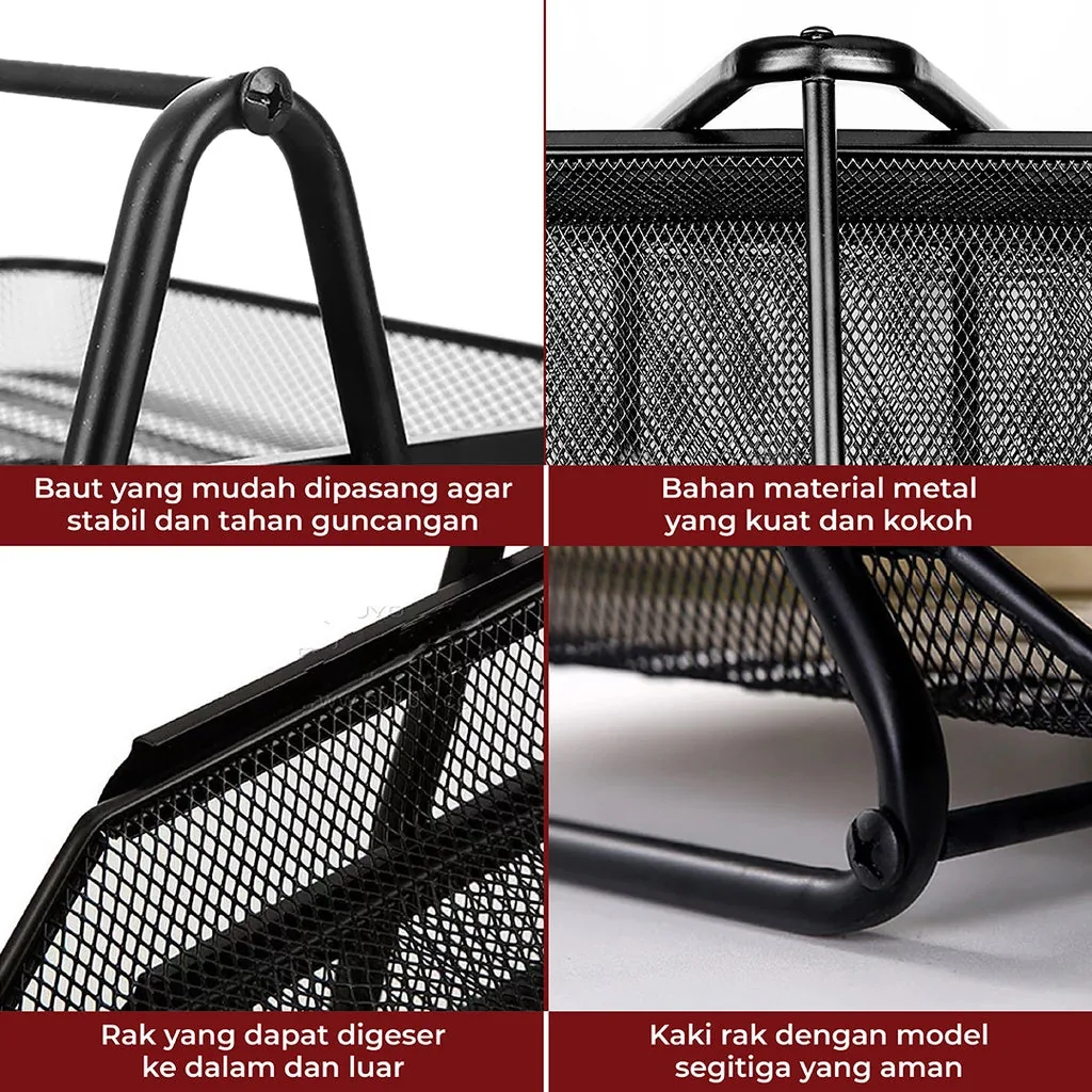 Office Metal Mesh Desk Accessories Deal (Pack of 7) - Image 4