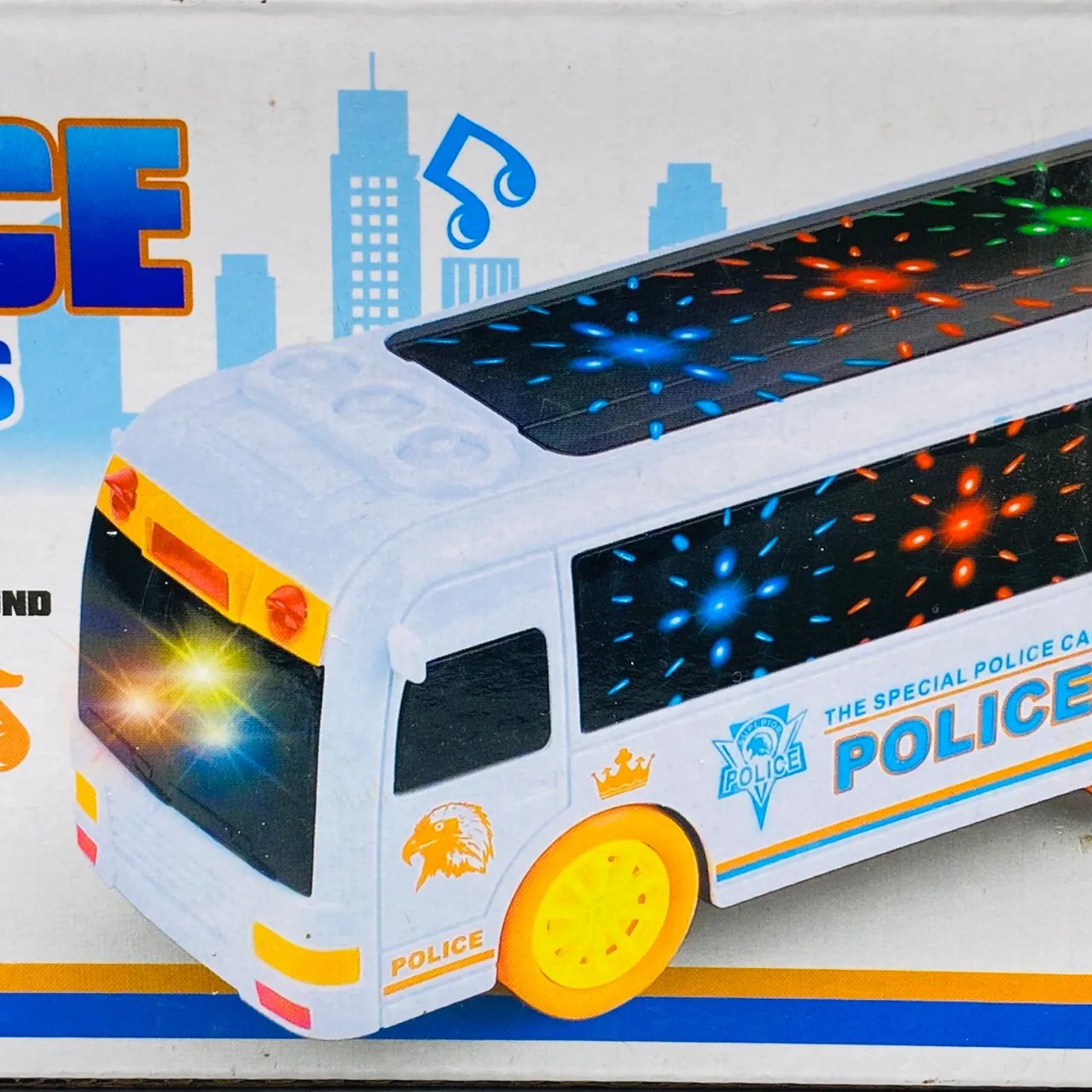 Police Bus Toy with 3D Lighting and Sound - Image 2