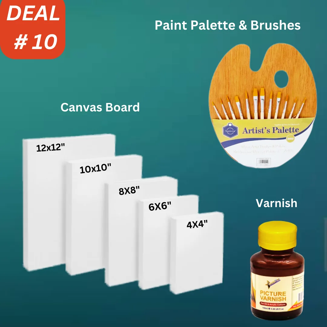 Professional Artist Canvas Board Deal - 19 Pieces