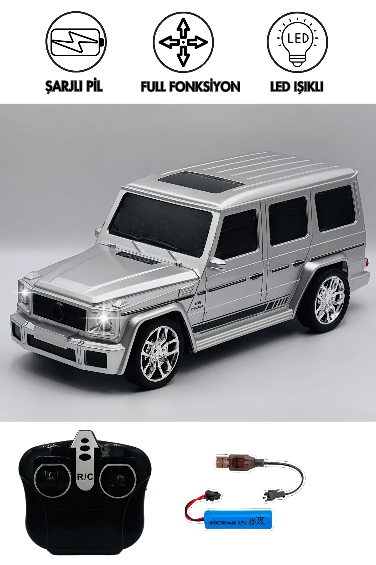 Remote Control Mercedes Benz G Wagon With Light And Sound - Image 5