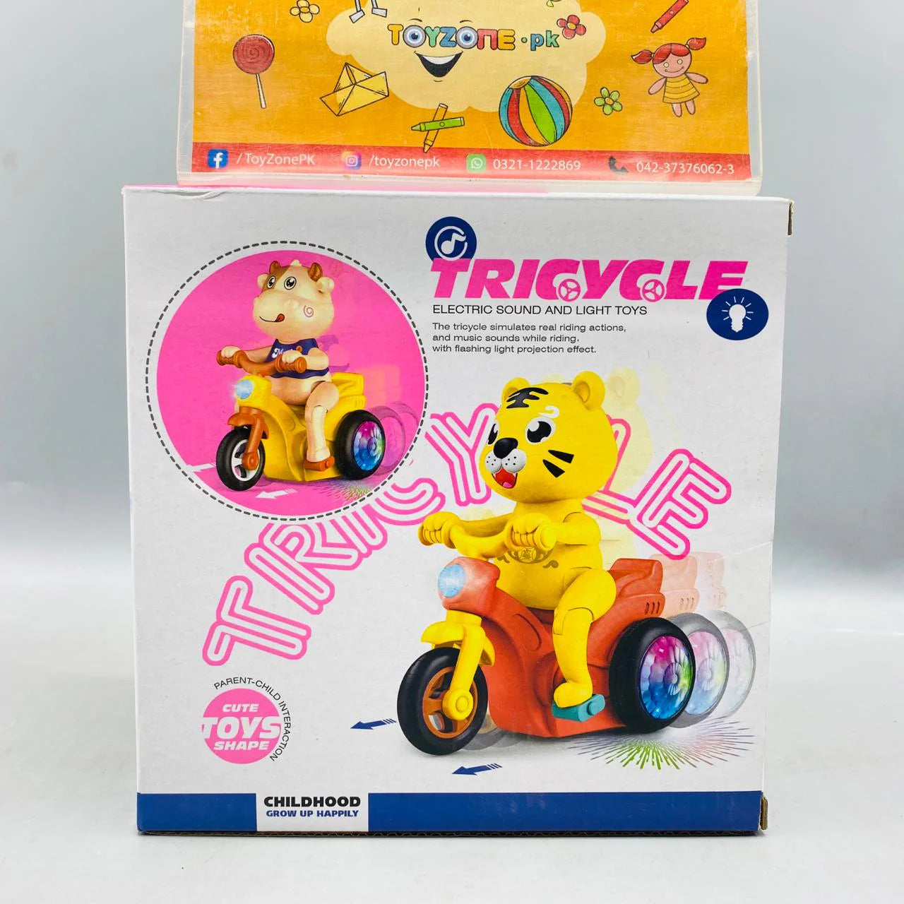 Rotating Tiger Tricycle Toy for Kids Motorcycle - Image 2