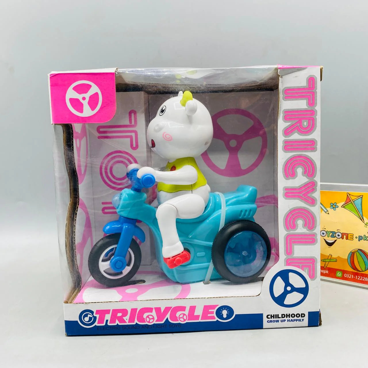 Rotating Tiger Tricycle Toy for Kids Motorcycle - Image 3