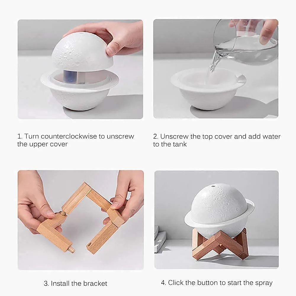 Saturn Globe Humidifier Night Light - Image 6