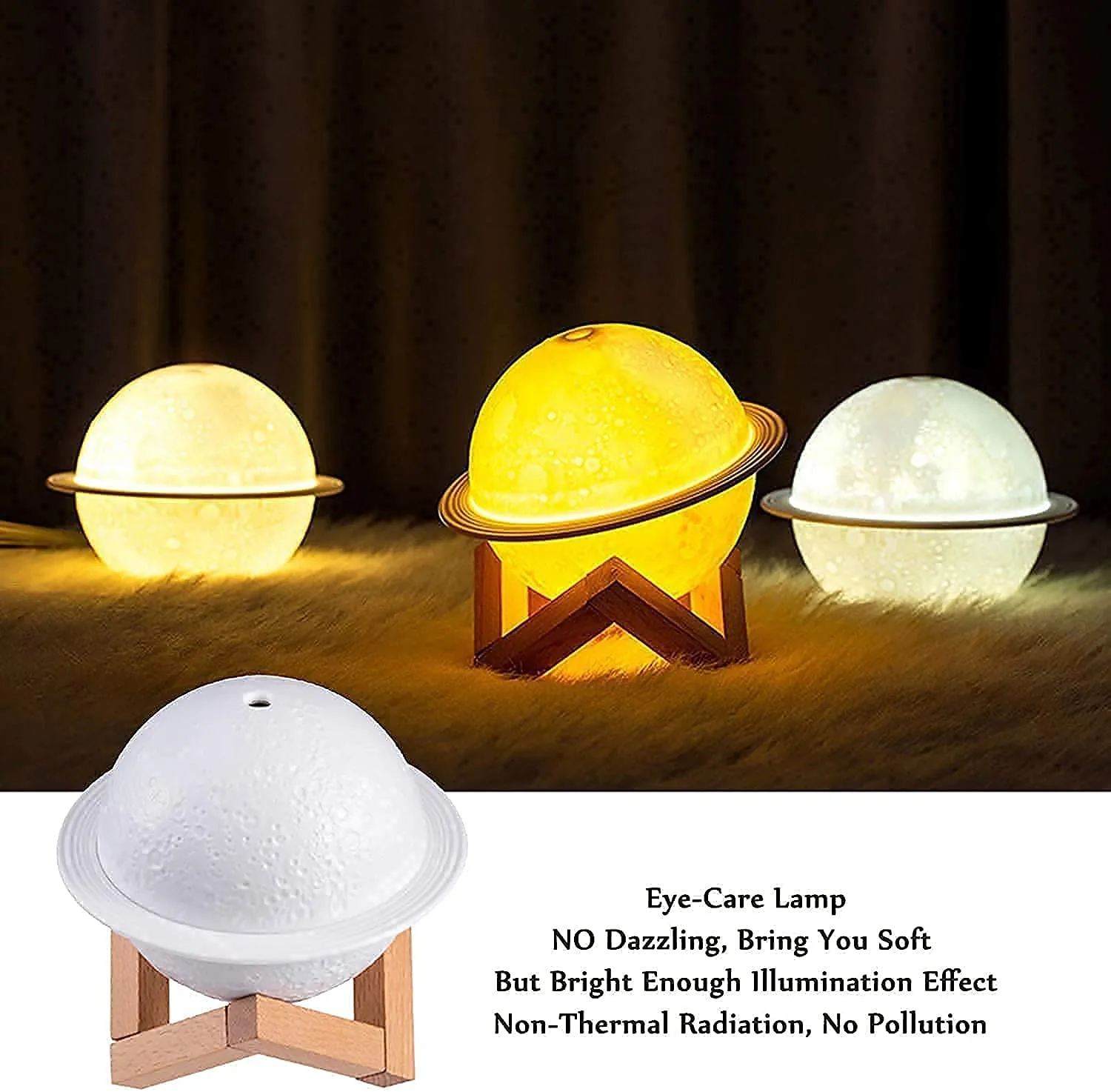 Saturn Globe Humidifier Night Light - Image 7