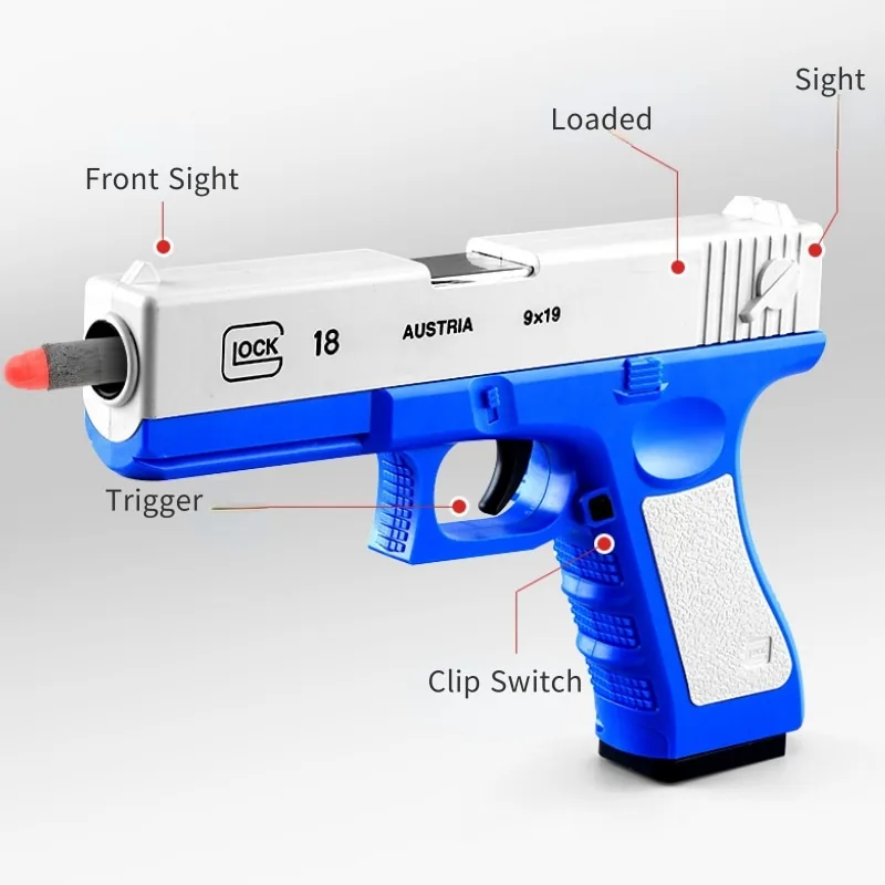 Manual Shell Ejection Soft Bullet Pistol - Image 7