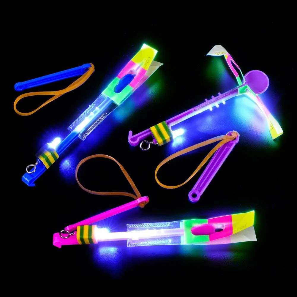 Slingshot Flying Copter With LED Lights Pack of 10 - Image 3