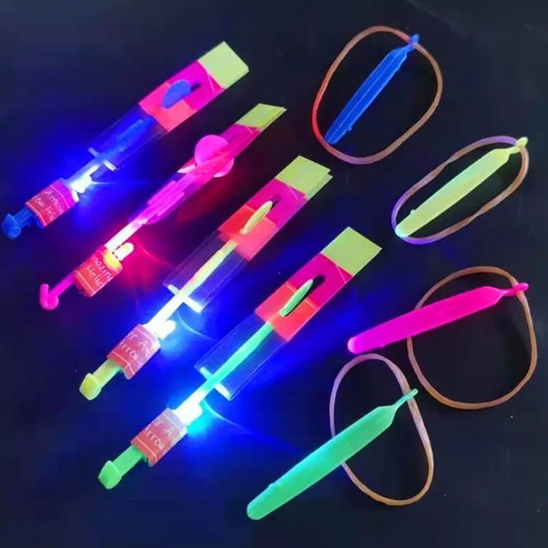 Slingshot Flying Copter With LED Lights Pack of 10 - Image 4