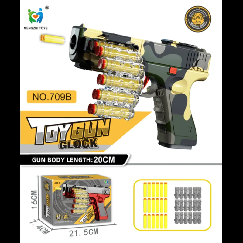 Soft Eva Bullets Glock Gun Toy