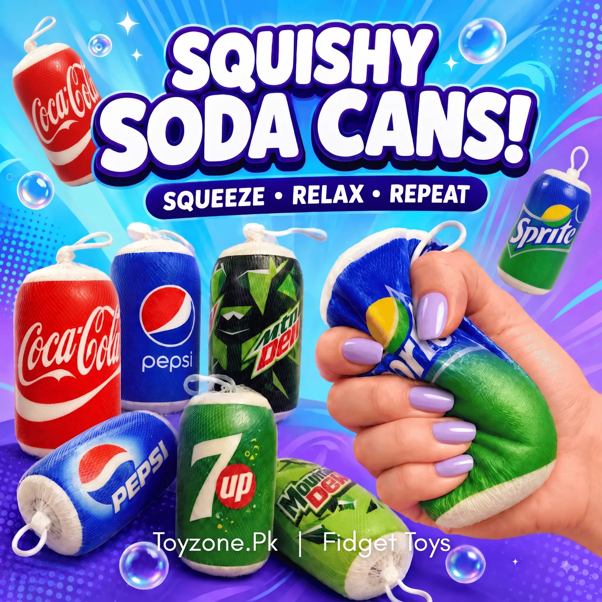Squeeze Drinks Squishy Can Stress Toy