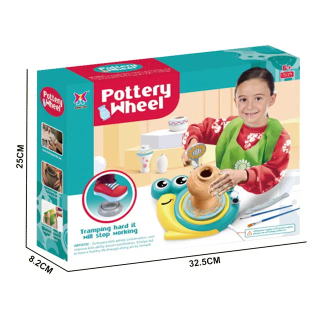 Stem Snail Clay Pottery Wheel Craft Kit - Image 2