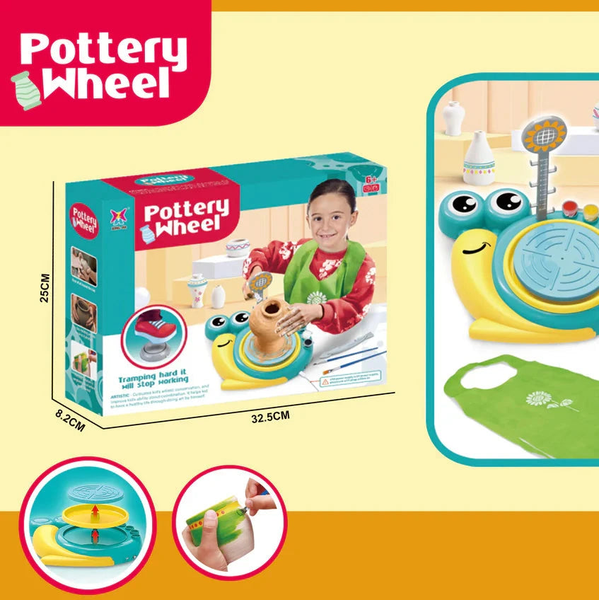 Stem Snail Clay Pottery Wheel Craft Kit - Image 3