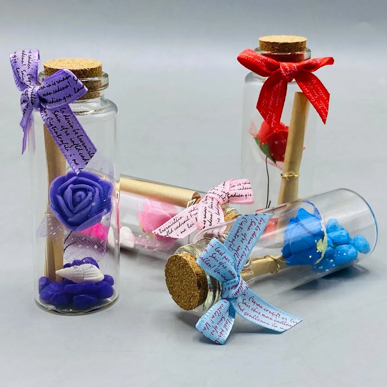 Rose Flower Message Bottle 1 Pcs - Image 2