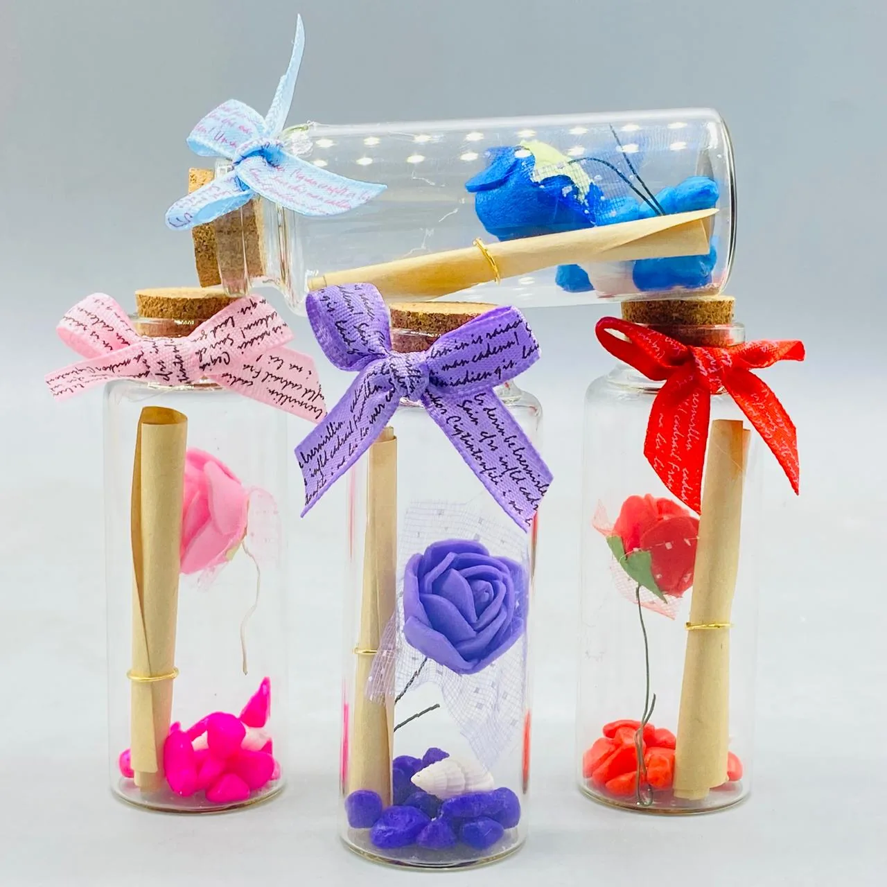 Rose Flower Message Bottle 1 Pcs - Image 5