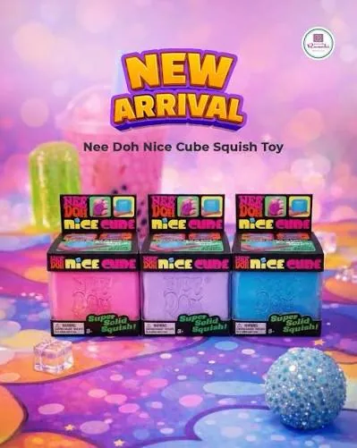 Super Solid Squish Stress Nee Doh Nice Cube (1 Pcs) - Image 3