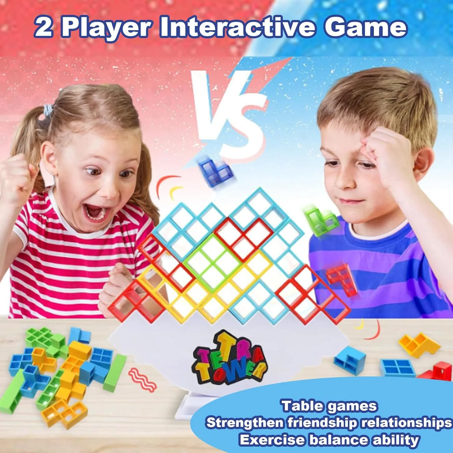 Mini Tetra Tower Balancing Stacking Building Blocks - Image 4