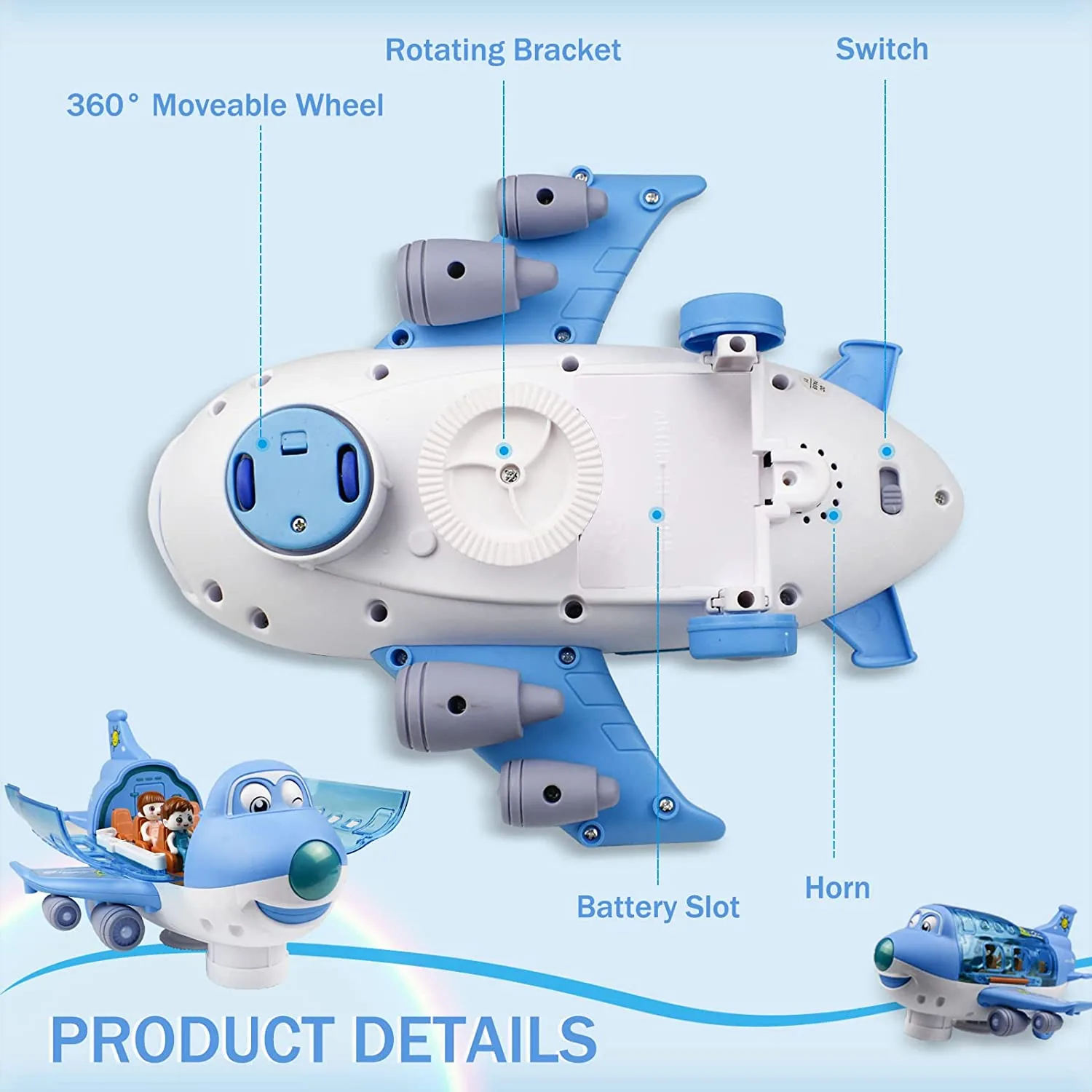 Universal Electric Airliner With Light And Music - Image 12