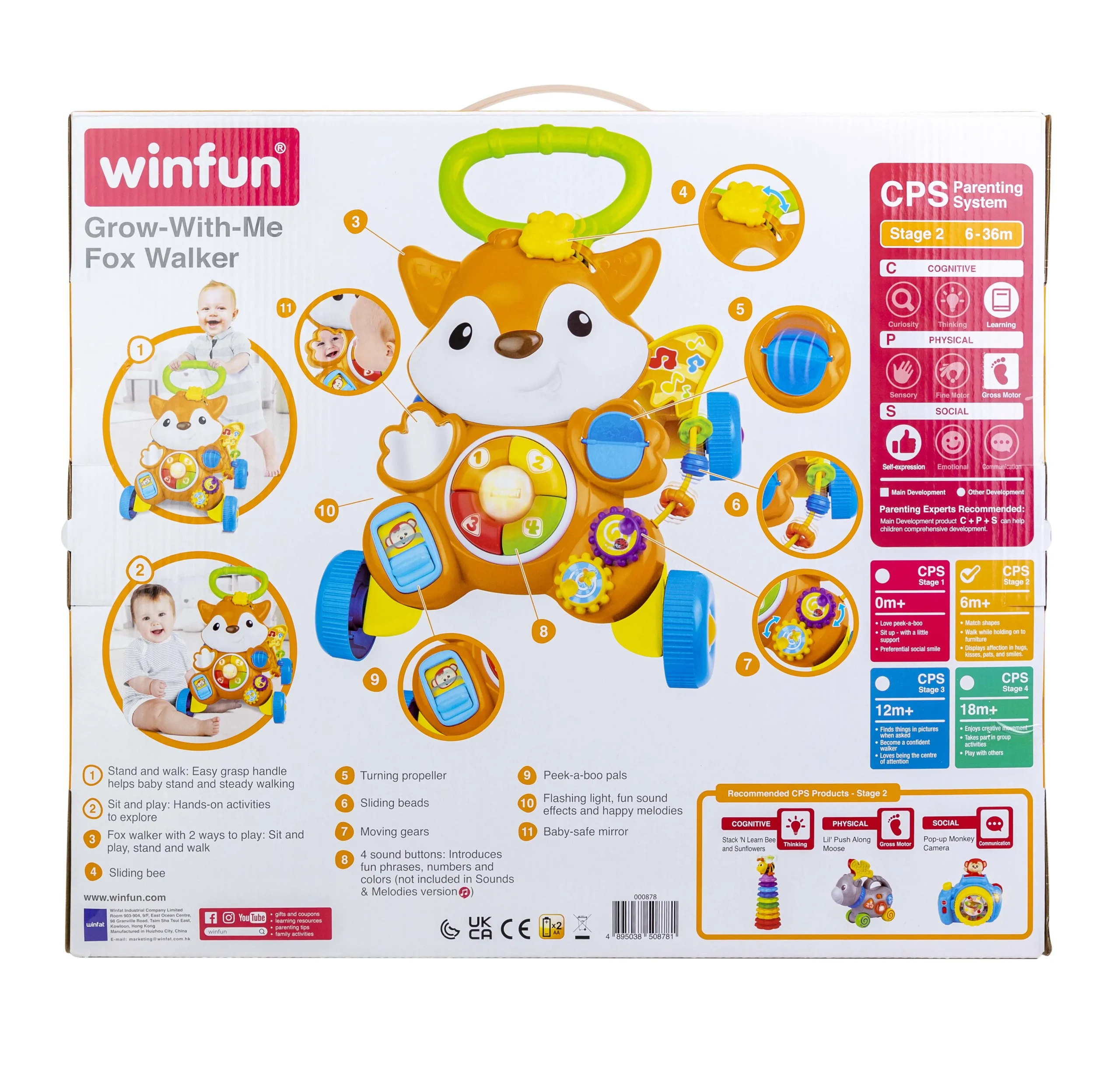 Winfun Grow with Me Fox Walker
