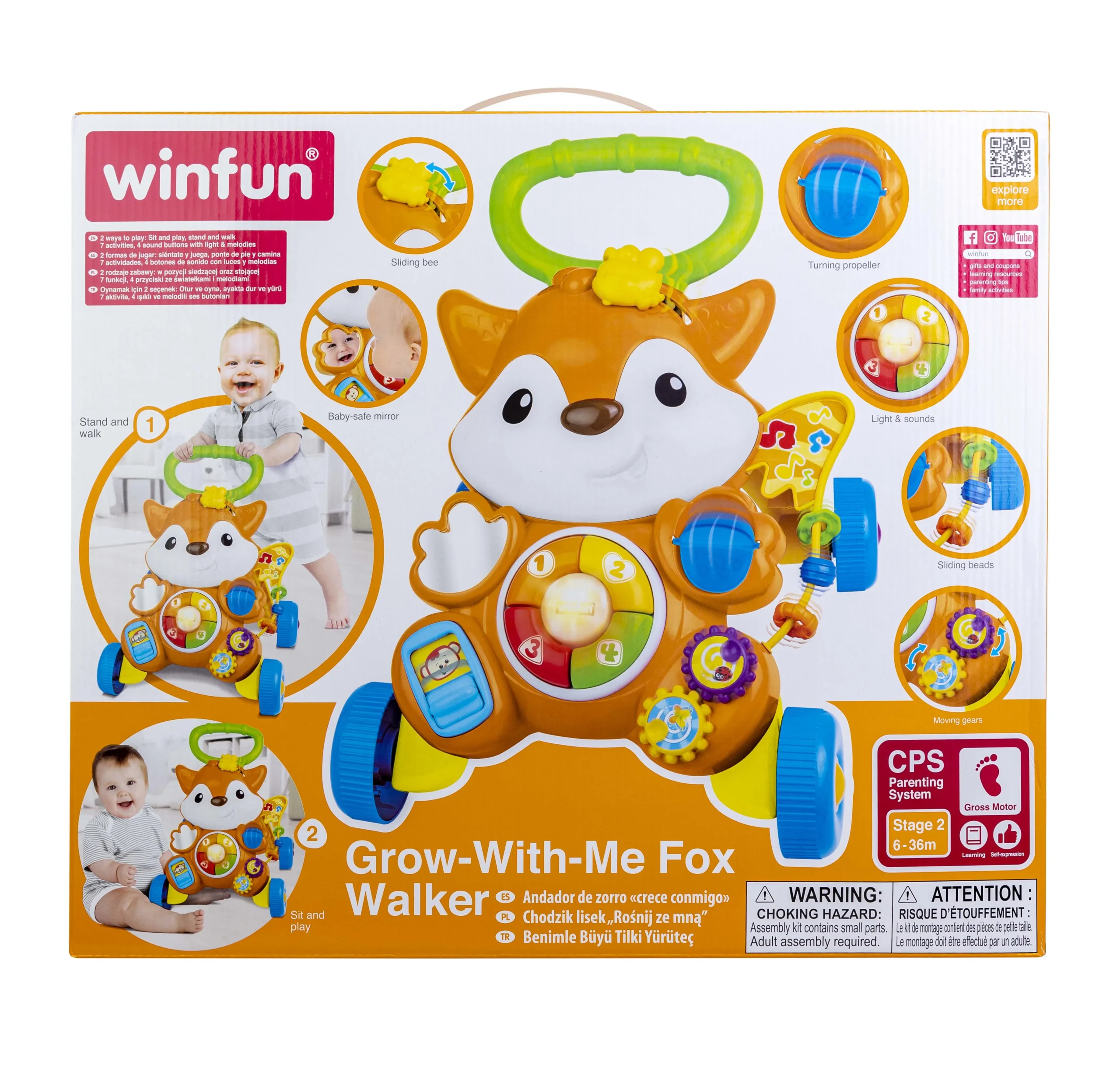 Winfun Grow with Me Fox Walker - Image 3