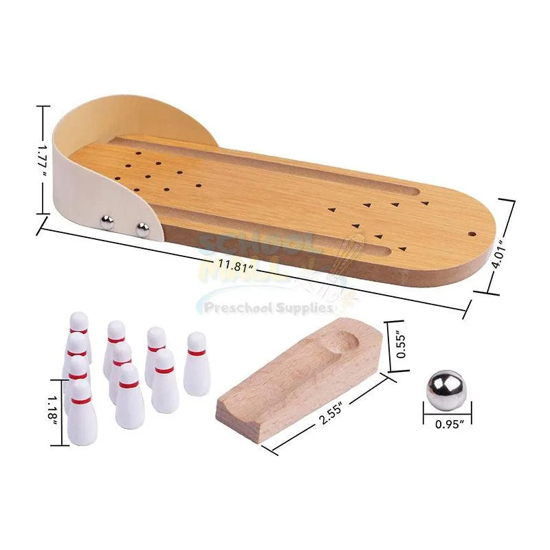Wooden Bowling Spil Game - Image 2