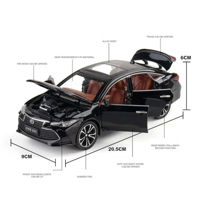 1:24 Toyota Avalon Simulation Diecast Car - Image 9