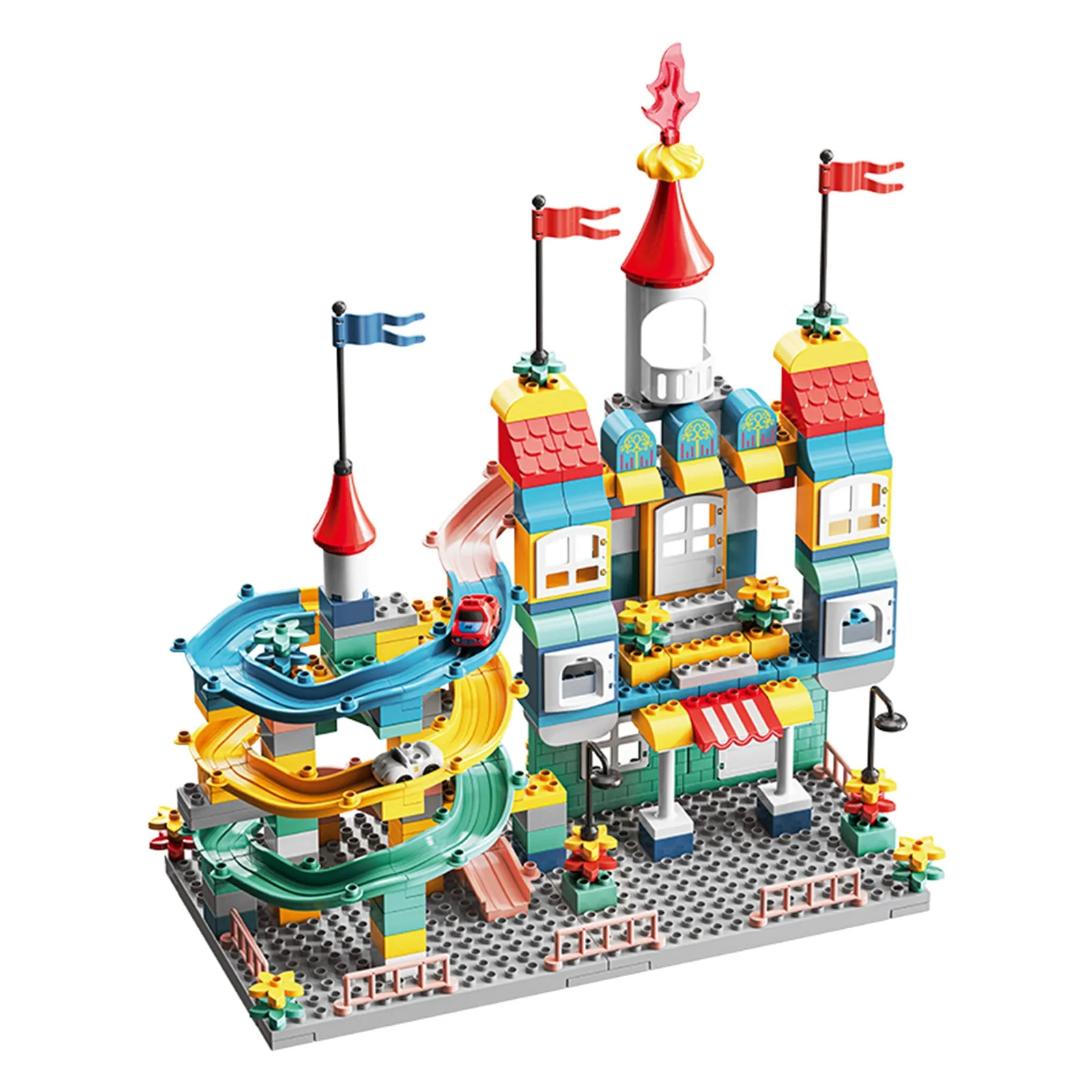 209pcs Dream Castle Track Blocks - Image 2