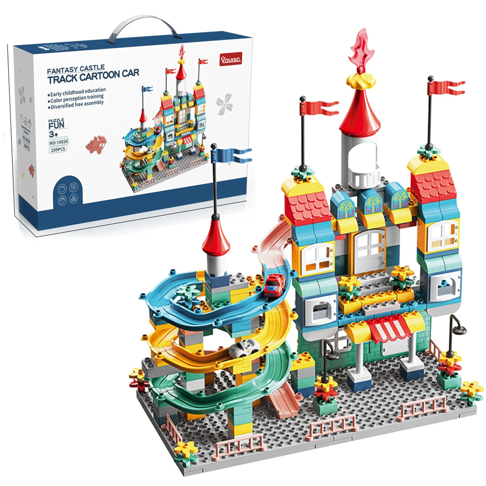 209pcs Dream Castle Track Blocks - Image 4