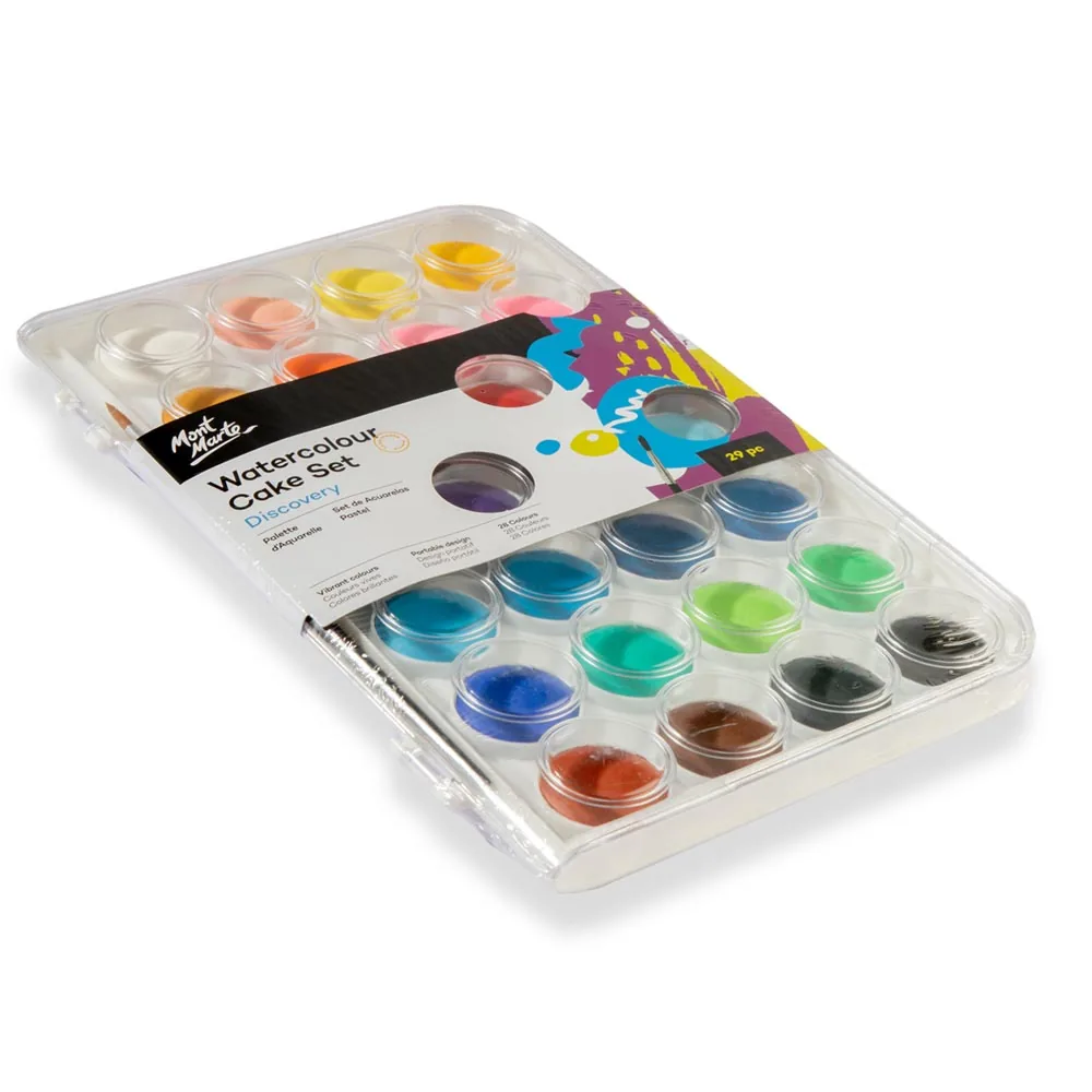 29 Pcs Mont Marte Watercolour Cake Set - Image 3
