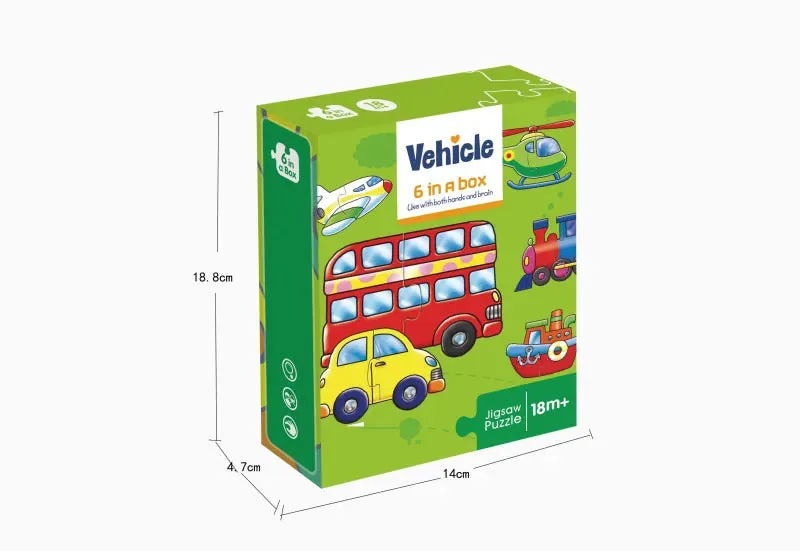 6 in a Box Jigsaw Vehicle Puzzle - Image 3