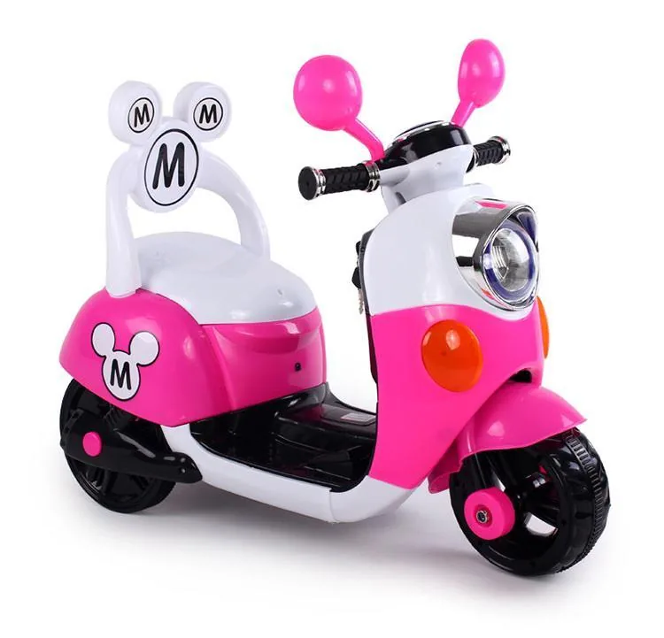 6V Minnie or Mickey Electric Rechargeable Scooter For Kids - Image 3