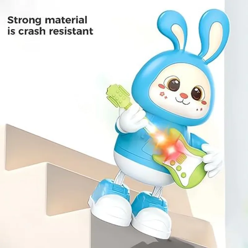 Adorable Electronic Rabbit Guitarist Toy - Image 2