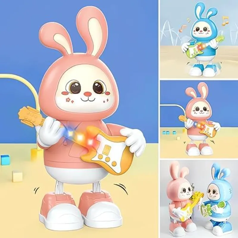 Adorable Electronic Rabbit Guitarist Toy - Image 3