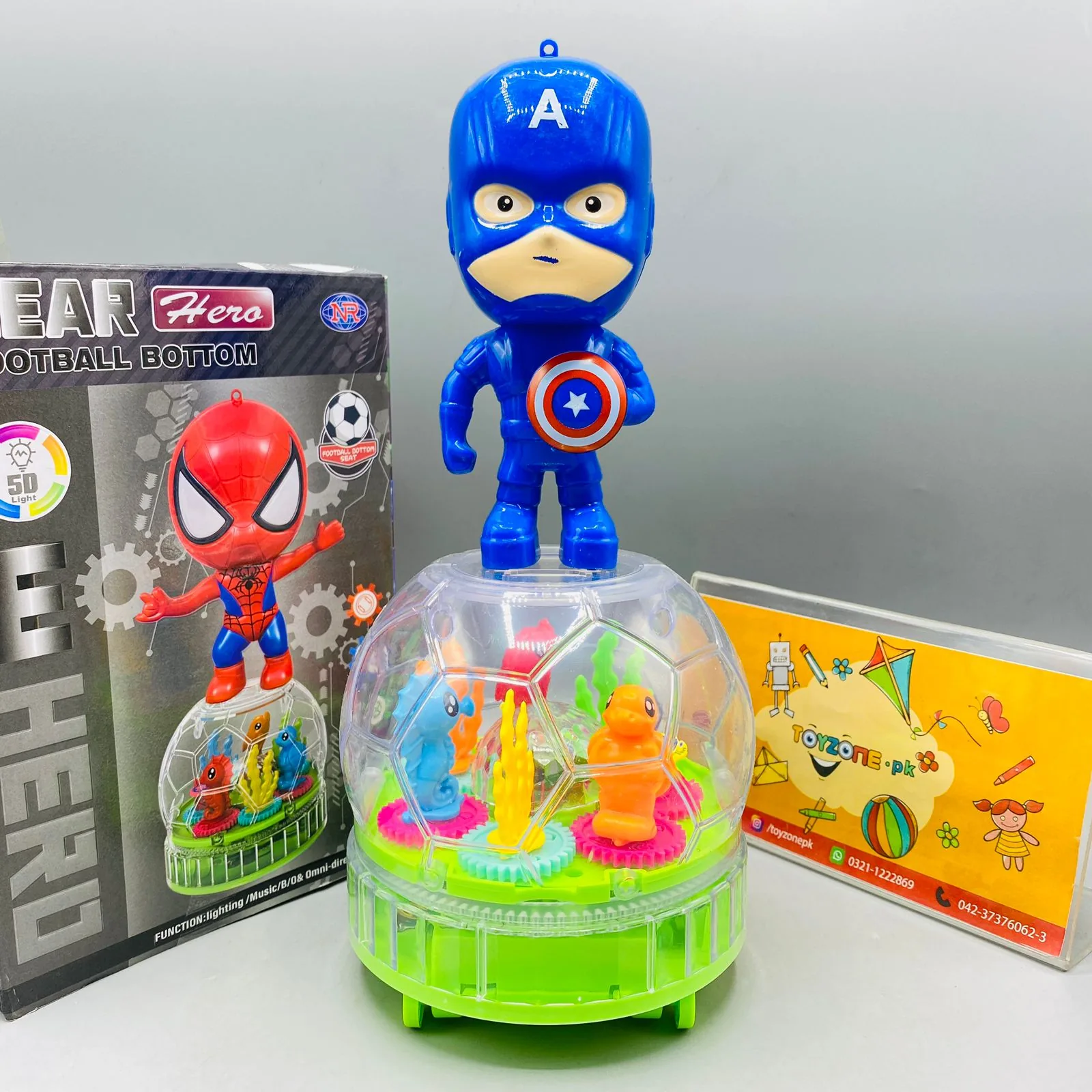 Battery Operated Captain America Gear Toy - Image 6