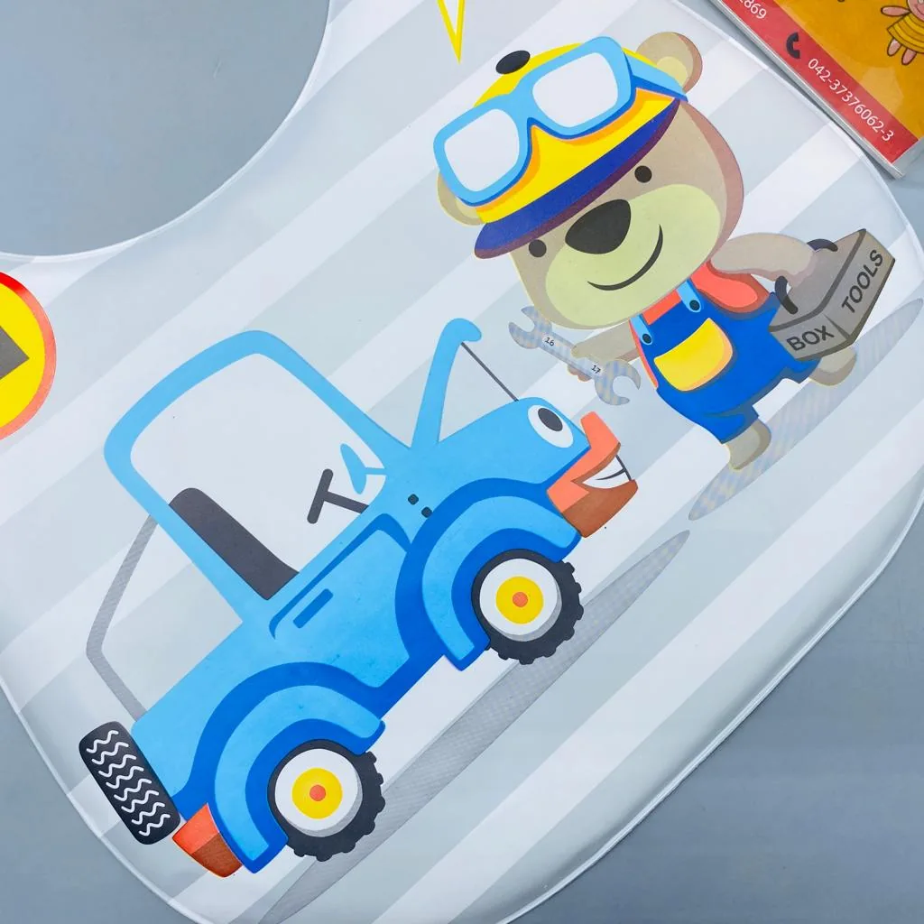 Cartoons Baby Bibs Feeding Mat - Image 5